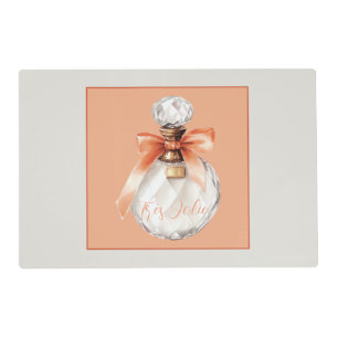 Très Jolie (very pretty) Perfume Bottle Ribbon Placemat