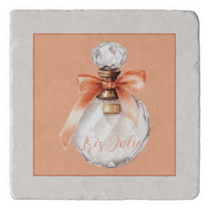 Très Jolie (very pretty) Perfume Bottle Ribbon Trivet