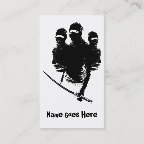 tres ninjas business card