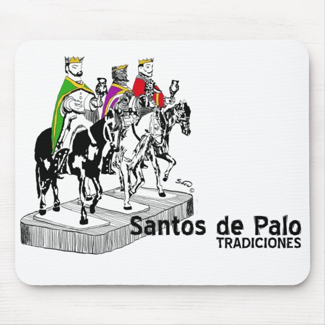 Tres Reyes Magos Mouse Pad (Front)