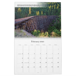 Trestles of the Camas Prairie Railroad Calendar