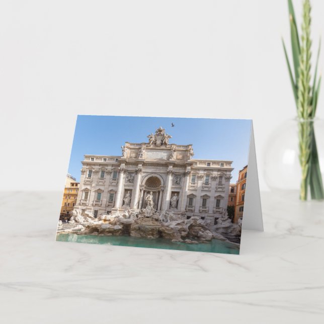 Trevi Fountain at early morning - Rome, Italy Card (Front)