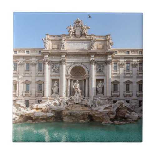 Trevi Fountain at early morning _ Rome Italy Ceramic Tile