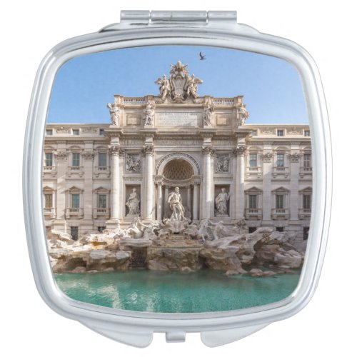 Trevi Fountain at early morning _ Rome Italy Compact Mirror