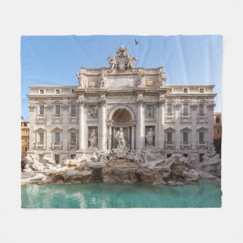 Trevi Fountain at early morning _ Rome Italy Fleece Blanket
