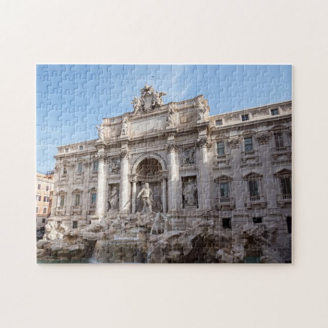 Trevi Fountain at early morning - Rome, Italy Jigsaw Puzzle (Horizontal)