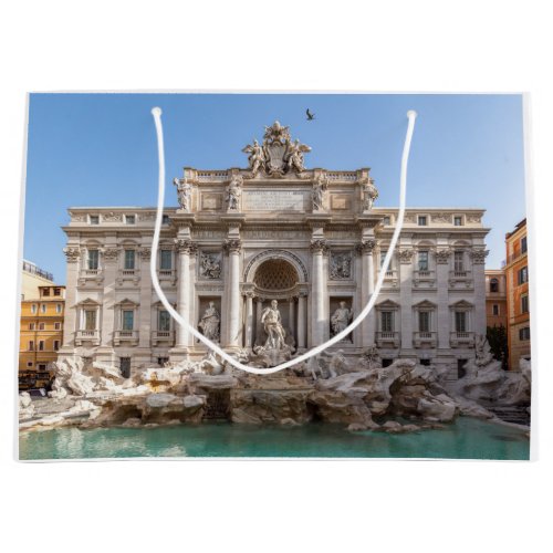 Trevi Fountain at early morning _ Rome Italy Large Gift Bag