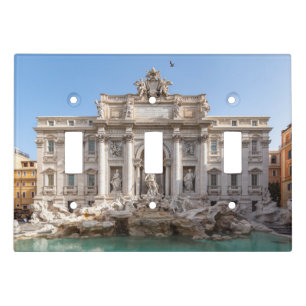 Trevi Fountain at early morning - Rome, Italy Light Switch Cover
