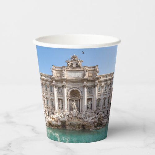 Trevi Fountain at early morning _ Rome Italy Paper Cups