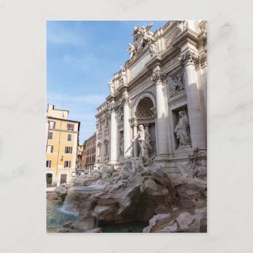 Trevi Fountain at early morning _ Rome Italy Postcard
