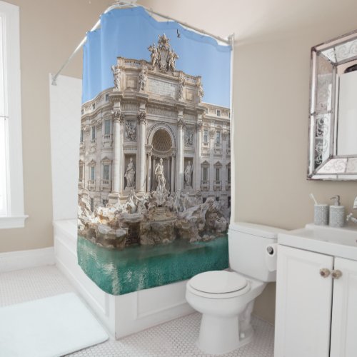 Trevi Fountain at early morning _ Rome Italy Shower Curtain