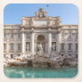 Trevi Fountain at early morning - Rome, Italy Square Paper Coaster