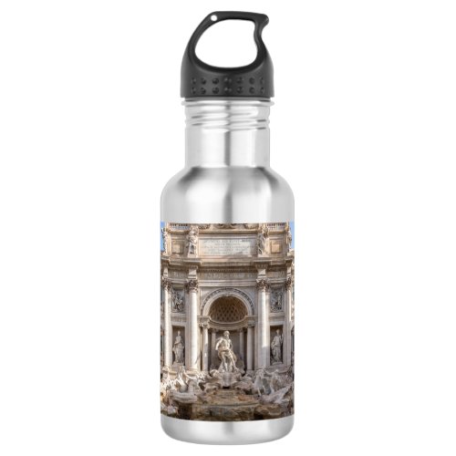 Trevi Fountain at early morning _ Rome Italy Stainless Steel Water Bottle