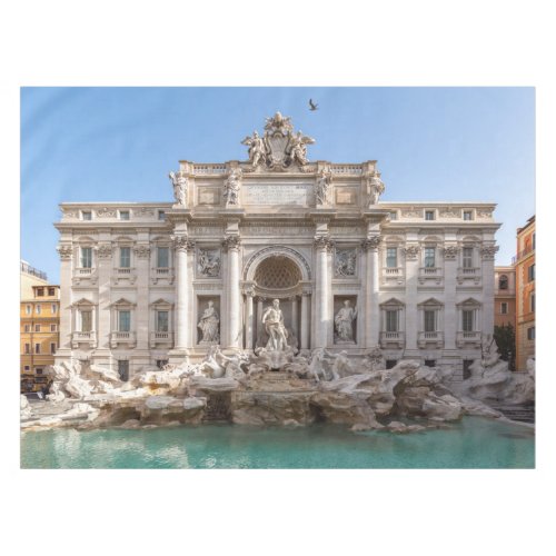 Trevi Fountain at early morning _ Rome Italy Tablecloth