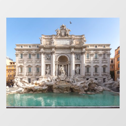 Trevi Fountain at early morning _ Rome Italy Window Cling