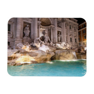 Trevi Fountain at night - Rome, Italy Magnet