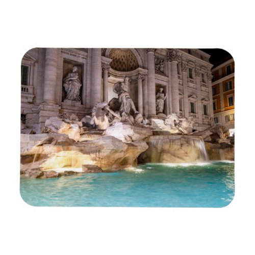 Trevi Fountain at night _ Rome Italy Magnet