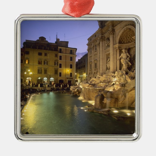 Trevi Fountain at night, Rome, Lazio, Italy Metal Ornament (Front)
