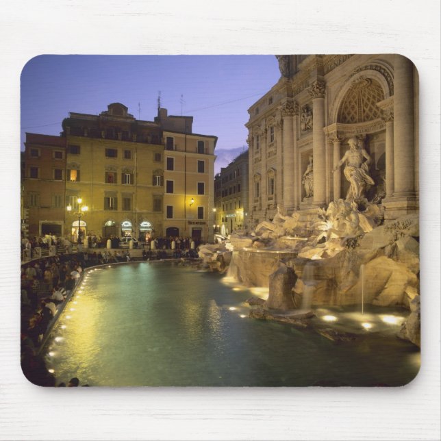 Trevi Fountain at night, Rome, Lazio, Italy Mouse Pad (Front)