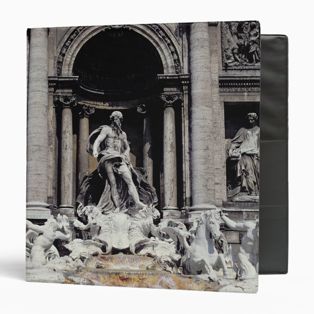 Trevi Fountain, built 1732-62 3 Ring Binder (Front/Inside)