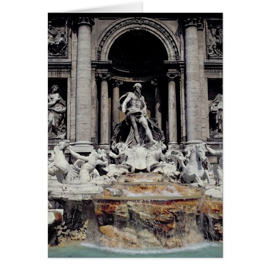 Trevi Fountain, built 1732-62 Cards (Front)