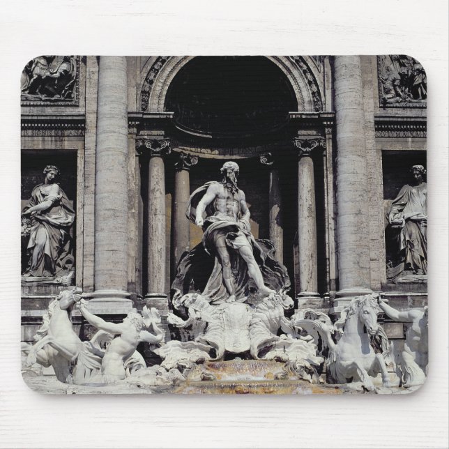 Trevi Fountain, built 1732-62 Mouse Pad (Front)