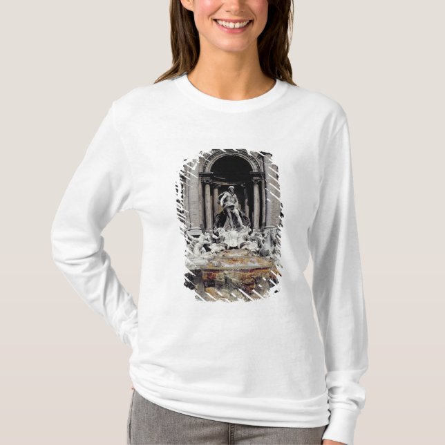 Trevi Fountain, built 1732-62 T-Shirt (Front)