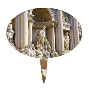 Trevi fountain cake topper