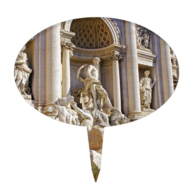 Trevi fountain cake topper (Front)