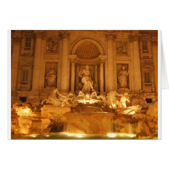 Trevi Fountain Card