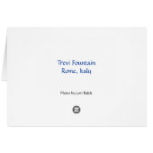 Trevi Fountain Cards (Back Horizontal)