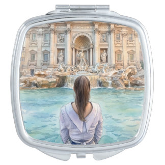 Trevi Fountain Compact Mirror
