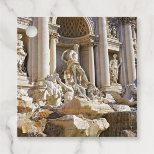 Trevi fountain favor tags