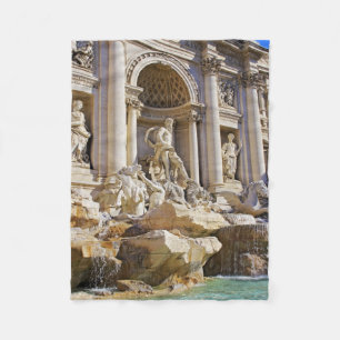 Trevi fountain fleece blanket