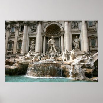 Trevi Fountain (fontana Di Trevi) -rome Poster by Scotts_Barn at Zazzle