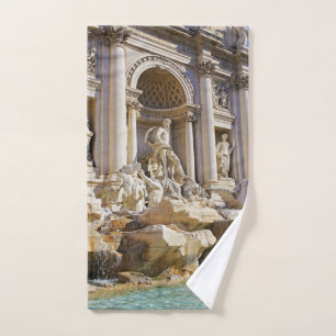Trevi fountain hand towel