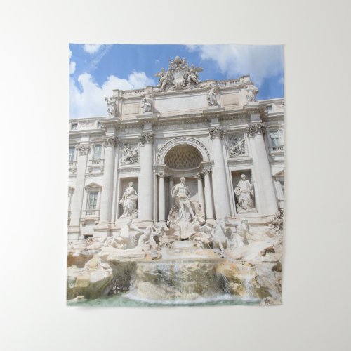Trevi Fountain in Rome 2 travel wall art  Tapestry
