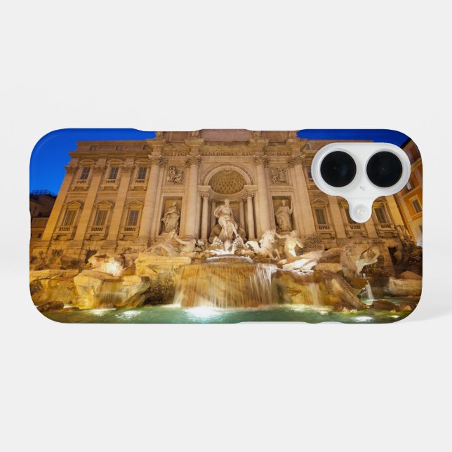 Trevi Fountain iPhone Case (Back Horizontal)
