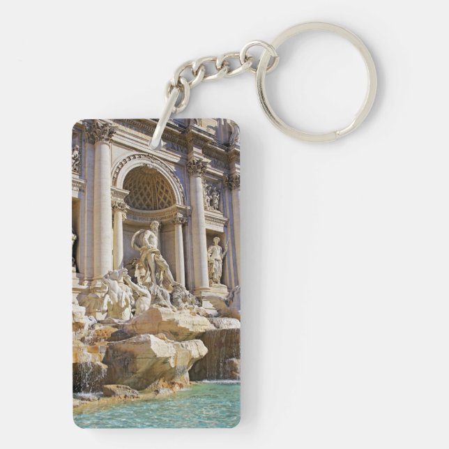 Trevi fountain keychain (Back)