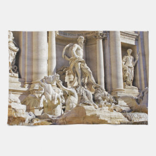 Trevi fountain kitchen towel