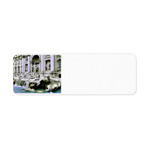 Trevi Fountain Label