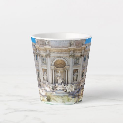 Trevi fountain latte mug