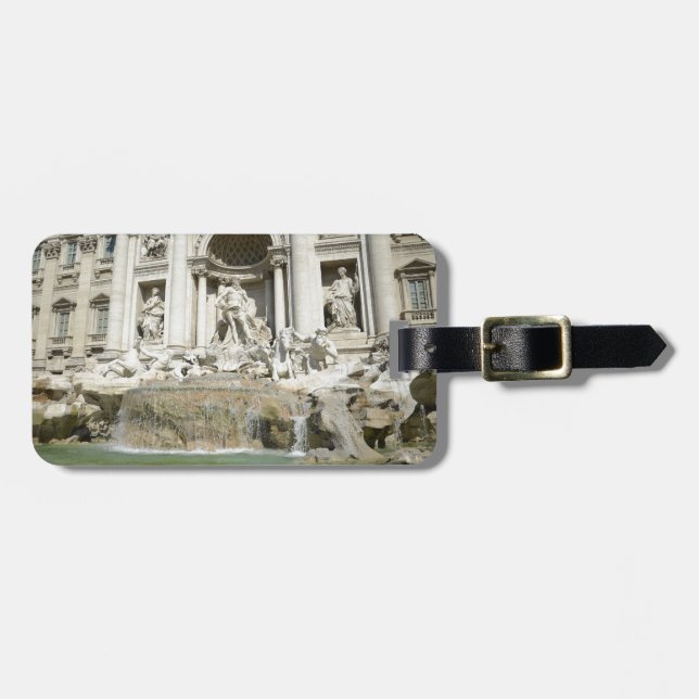 Trevi Fountain Luggage Tag (Front Horizontal)