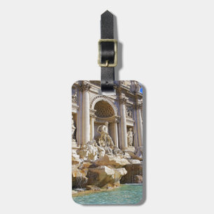 Trevi fountain luggage tag