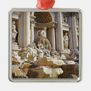 Trevi fountain metal ornament