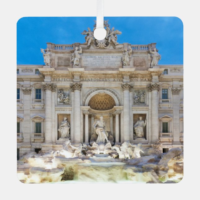 Trevi fountain metal ornament (Front)