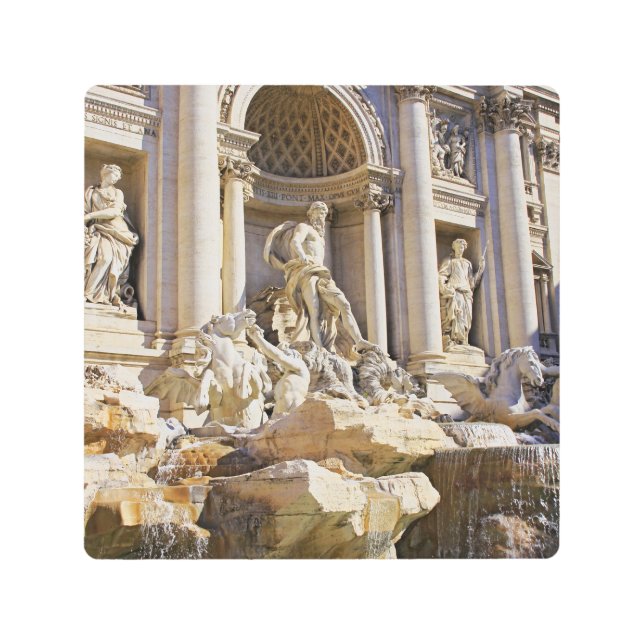 Trevi fountain metal print (Front)