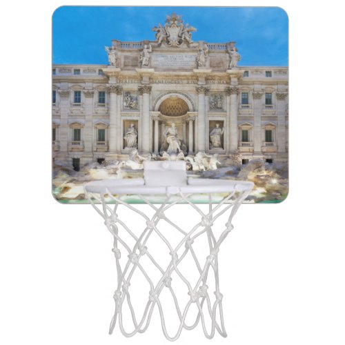 Trevi fountain mini basketball hoop