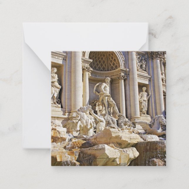 Trevi fountain note card (Front)