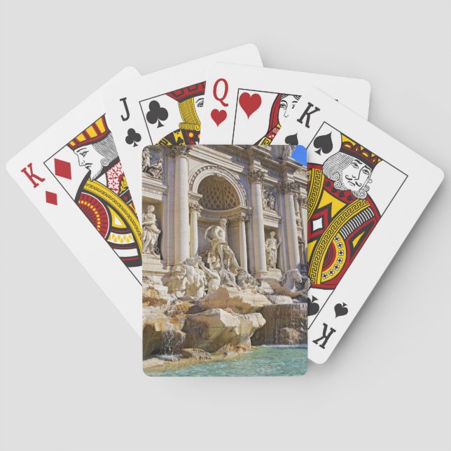 Trevi fountain poker cards (Back)